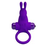 For Him-Ring Vibrator i Penis-Rabbit, Lila Geschlossen-Silikon · Sextoys