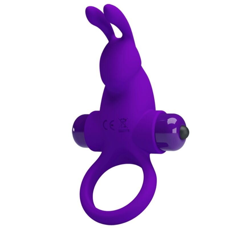 For Him-Ring Vibrator i Penis-Rabbit, Lila Geschlossen-Silikon · Sextoys (Bild 2)