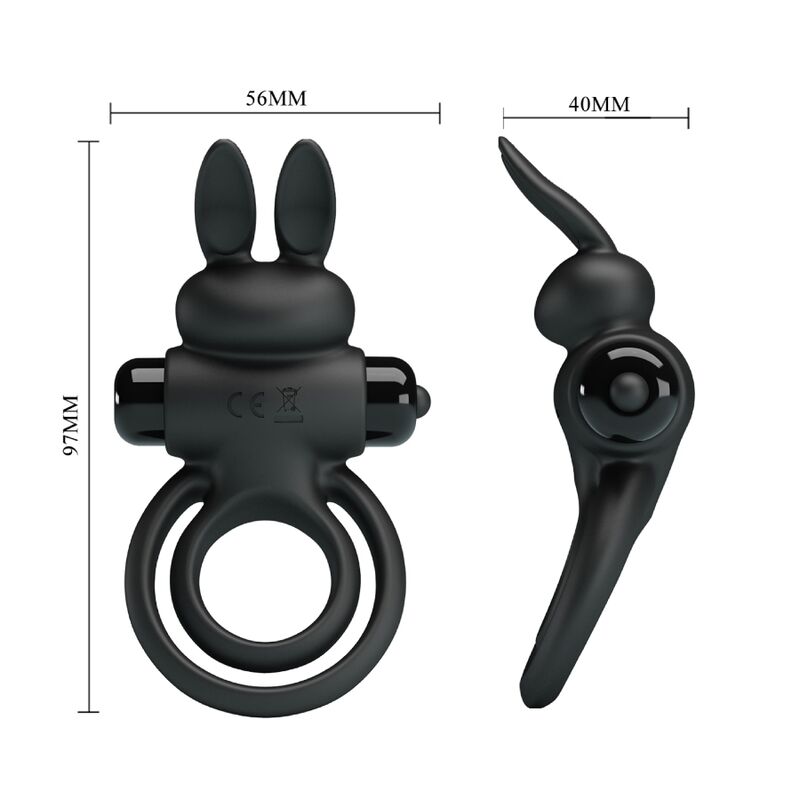 For Him-Vibrator Iii Rabbit Ring für Schwarz-Silikon Penis, 10 · Sextoys (Bild 8)