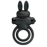 For Him-Vibrator Iii Rabbit Ring für Schwarz-Silikon Penis, 10 · Sextoys