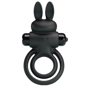 For Him-Vibrator Iii Rabbit Ring für Schwarz-Silikon Penis, 10 · Sextoys