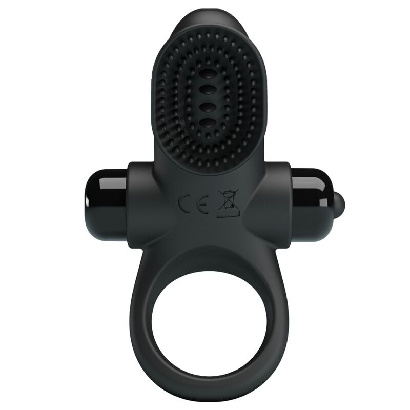 For Him-Vibrator Ring III für Schwarz-Silikon Penis, 10 Geschwindigkeiten · Sextoys