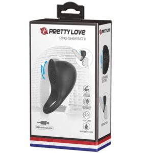 For Him-Vibrator Ring für Penis mit Schwarz-Silikon-Sprache, 12 · Sextoys (Bild 9)