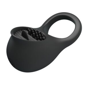 For Him-Vibrator Ring für Penis mit Schwarz-Silikon-Sprache, 12 · Sextoys (Bild 7)