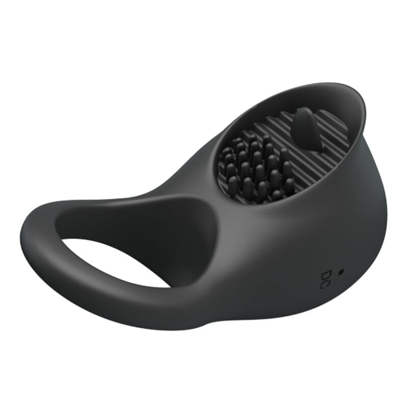 For Him-Vibrator Ring für Penis mit Schwarz-Silikon-Sprache, 12 · Sextoys (Bild 3)