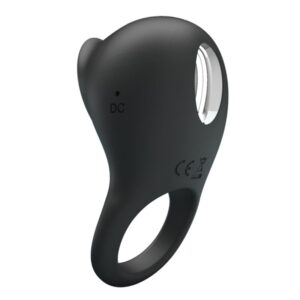 For Him-Vibrator Ring für Penis mit Schwarz-Silikon-Sprache, 12 · Sextoys (Bild 2)