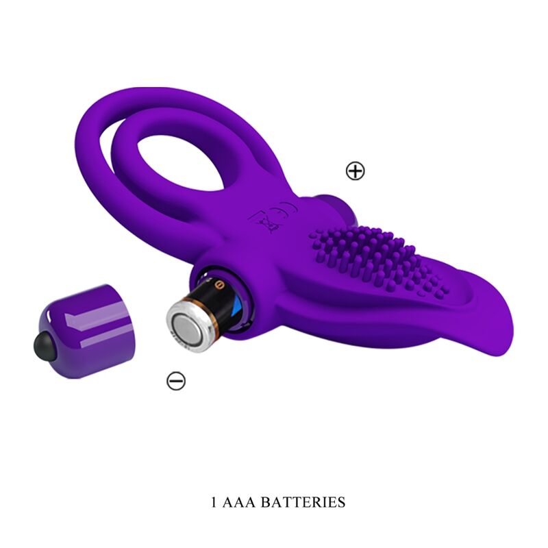 For Him-Vibrator-Ring für Lila-Silikon, 10 Geschwindigkeiten · Sextoys (Bild 3)
