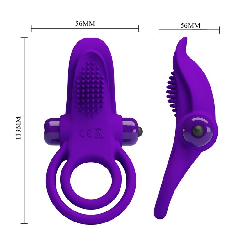 For Him-Vibrator-Ring für Lila-Silikon, 10 Geschwindigkeiten · Sextoys (Bild 6)