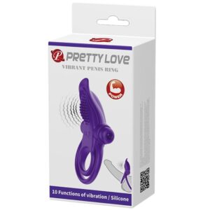 For Him-Vibrator-Ring für Lila-Silikon, 10 Geschwindigkeiten · Sextoys (Bild 2)