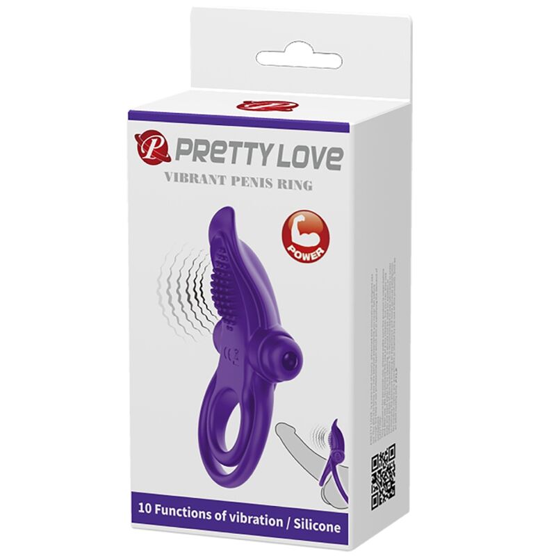 For Him-Vibrator-Ring für Lila-Silikon, 10 Geschwindigkeiten · Sextoys (Bild 2)