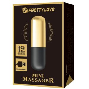 Fun Toys-Mini Bulletin Vibrator Wiederaufladbar Gold-Silikon, 12 · Vibratoren (Bild 7)