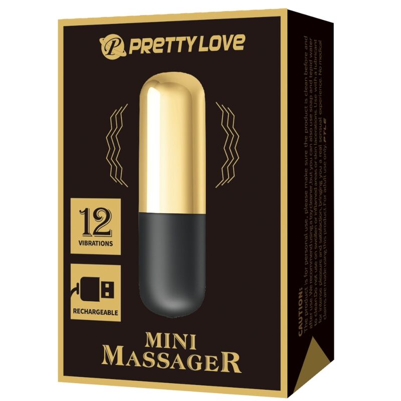 Fun Toys-Mini Bulletin Vibrator Wiederaufladbar Gold-Silikon, 12 · Vibratoren (Bild 7)