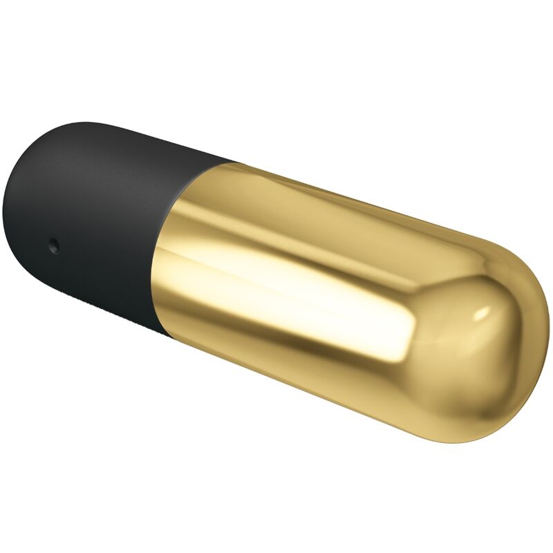 Fun Toys-Mini Bulletin Vibrator Wiederaufladbar Gold-Silikon, 12 · Vibratoren (Bild 3)