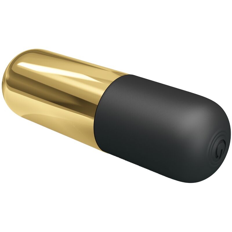 Fun Toys-Mini Bulletin Vibrator Wiederaufladbar Gold-Silikon, 12 · Vibratoren (Bild 2)