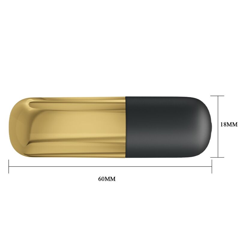 Fun Toys-Mini Bulletin Vibrator Wiederaufladbar Gold-Silikon, 12 · Vibratoren (Bild 4)