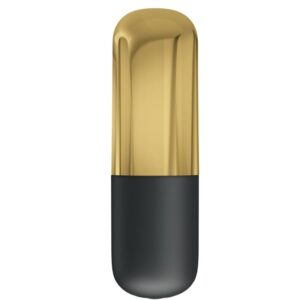 Fun Toys-Mini-Bullet-Vibrator Wiederaufladbar Gold-Silikon, 12