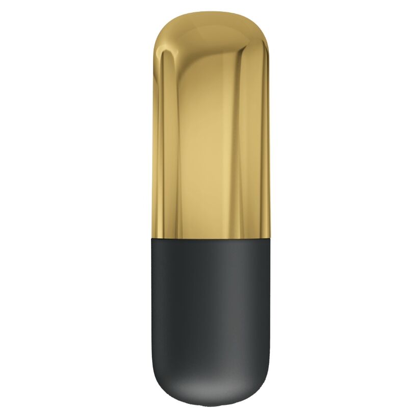 Fun Toys-Mini-Bullet-Vibrator Wiederaufladbar Gold-Silikon, 12