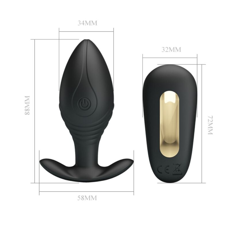 Remote Control-Königin Analplug Vibrator Wiederaufladbar · Sextoys (Bild 5)