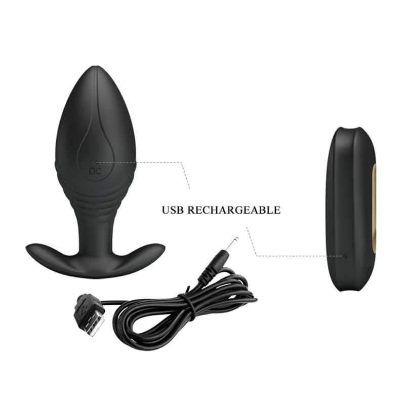 Remote Control-Königin Analplug Vibrator Wiederaufladbar · Sextoys (Bild 4)