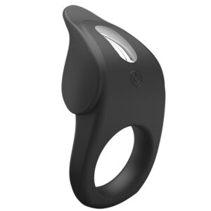 For Him-Susanna Ring Vibrator für Penis, Schwarz-Silikon, 10 · Sextoys