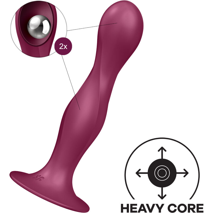 Satisfyer-Double Ball-R Dildo aus Silikon · Sextoys (Bild 3)