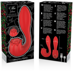 Mia-Selena Stimulator Vibrator in Tippura, Rot-Silikon, 7 Geschwindigkeiten · Vibratoren (Bild 3)