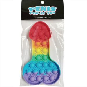 Kheper Games-Mehrfarbiges Pop-it Penis Anti-Stress-Spielzeug-Silikon