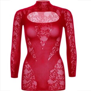 Leg Avenue-Mini-Kleid in Spitze mit langen Ärmeln · Spicy Dessous & Bodystockings (Bild 12)