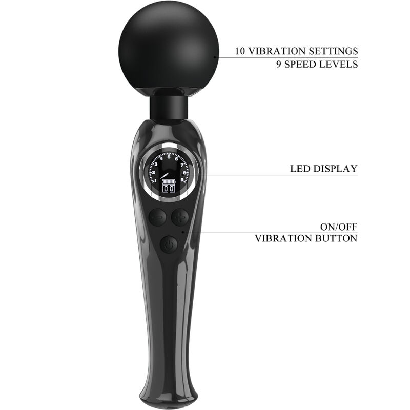 High Tech-Skyler Wand Vibrator Silikon, 10 Geschwindigkeiten · Vibratoren (Bild 7)