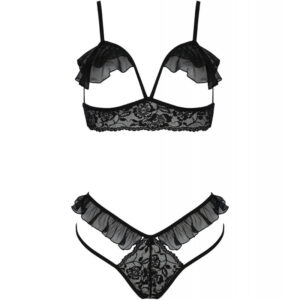 Passion-Dolly Set Zwei Stücke Schwarz · Spicy Dessous & Bodystockings (Bild 3)