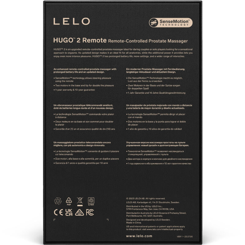 Lelo-Hugo 2 Remote Prostata-Massagegerät mit Fernbedienung · Vibratoren (Bild 4)