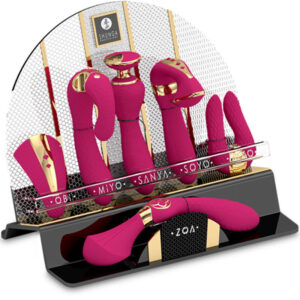 Shunga Toys-Bildschirm mit 6 Intimmassage Fuchsia-Metal, USB · Vibratoren