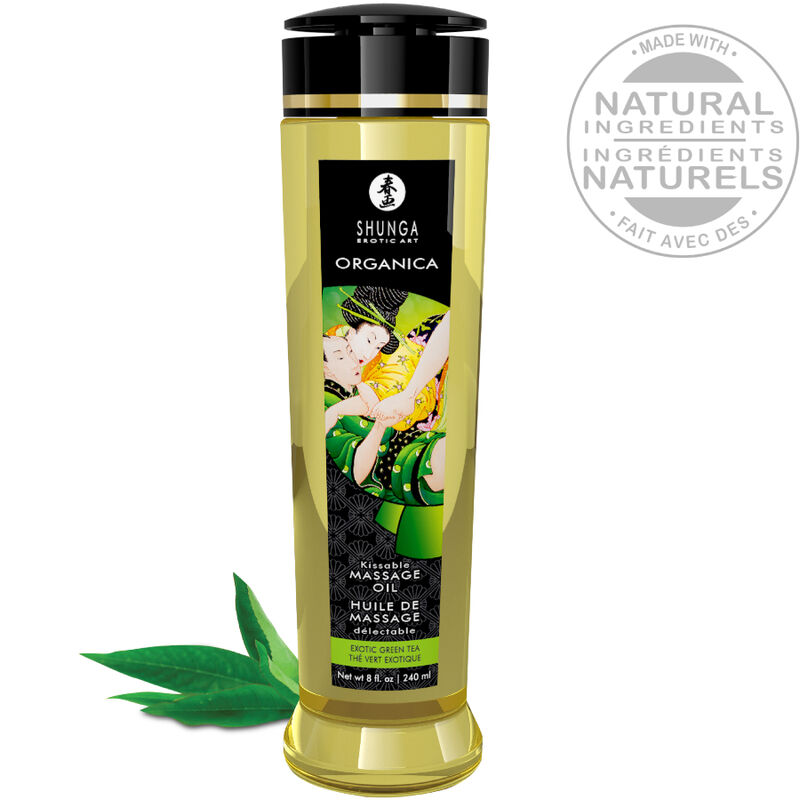 Shunga Oils-Shunga Bio-Massageöl Grüner Tee 240 ml