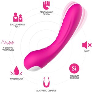 Armony-Legend G-Punkt-Vibrator aus Silikon, 9 Modi
