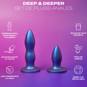 Durex Toys-Set Analplug Deep & Deeper-Silikon, Wasserdicht · Sextoys (Bild 2)