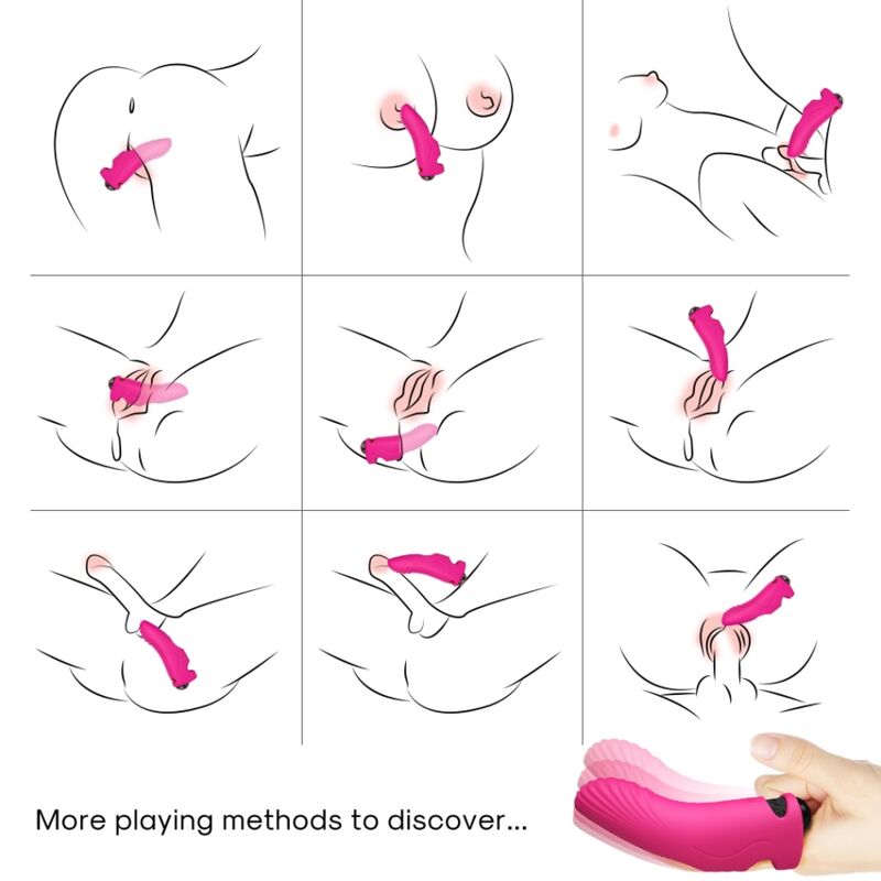 Armony Vibrators-Aurora Vibrator für Finger Fuchsia-Silikon · Vibratoren (Bild 2)