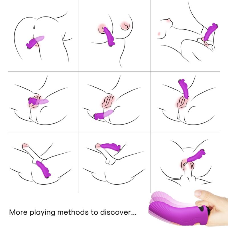 Armony Vibrators-Aurora Vibrator Finger Lila-Silikon, 10 Geschwindigkeiten · Vibratoren (Bild 2)