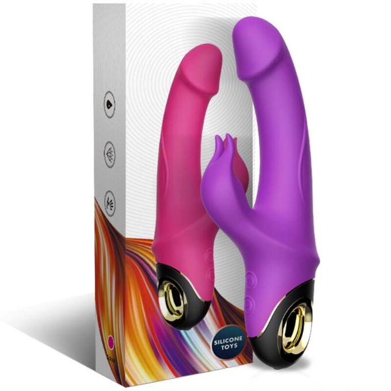 Armony Vibrators-Meteror Dildo Vibrator Rabbit Lila-Silikon, 10 · Vibratoren (Bild 5)