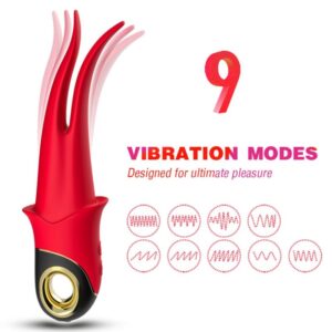 Armony Vibrators-Shadow Vibrator mit doppeltem Zungenkopf