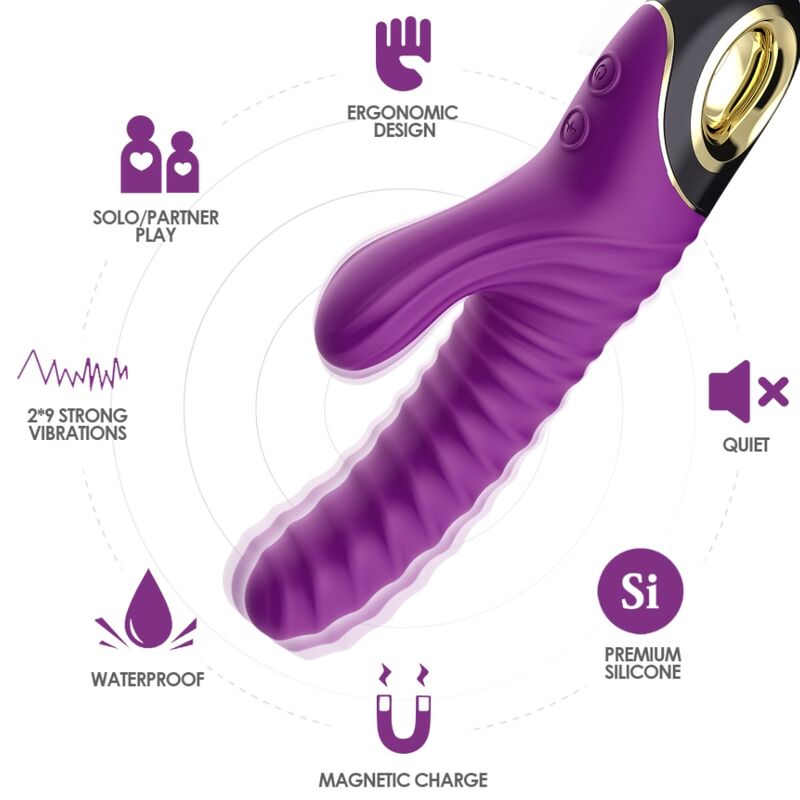 Armony Vibrators-Eternity Silikon Vibrator, 2×9 Modi · Vibratoren (Bild 8)