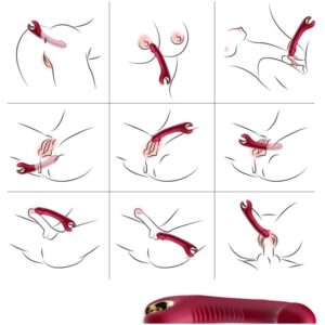 Armony Vibrators-Prince Dildo Vibrator und Rotator Rot-Silikon · Vibratoren (Bild 2)