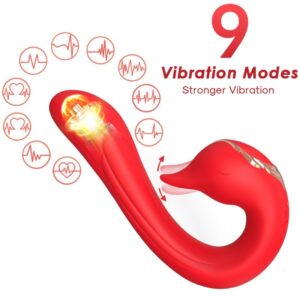 Armony Vibrators-Delfin Vibrator mehrere Positionen & Wärmeeffekt