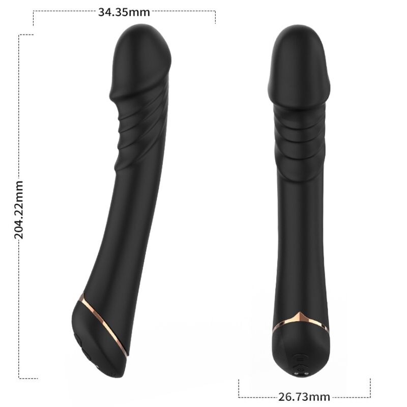 Armony Vibrators-Dildo Vibrator Silikon Schwarz-10 Geschwindigkeiten · Vibratoren