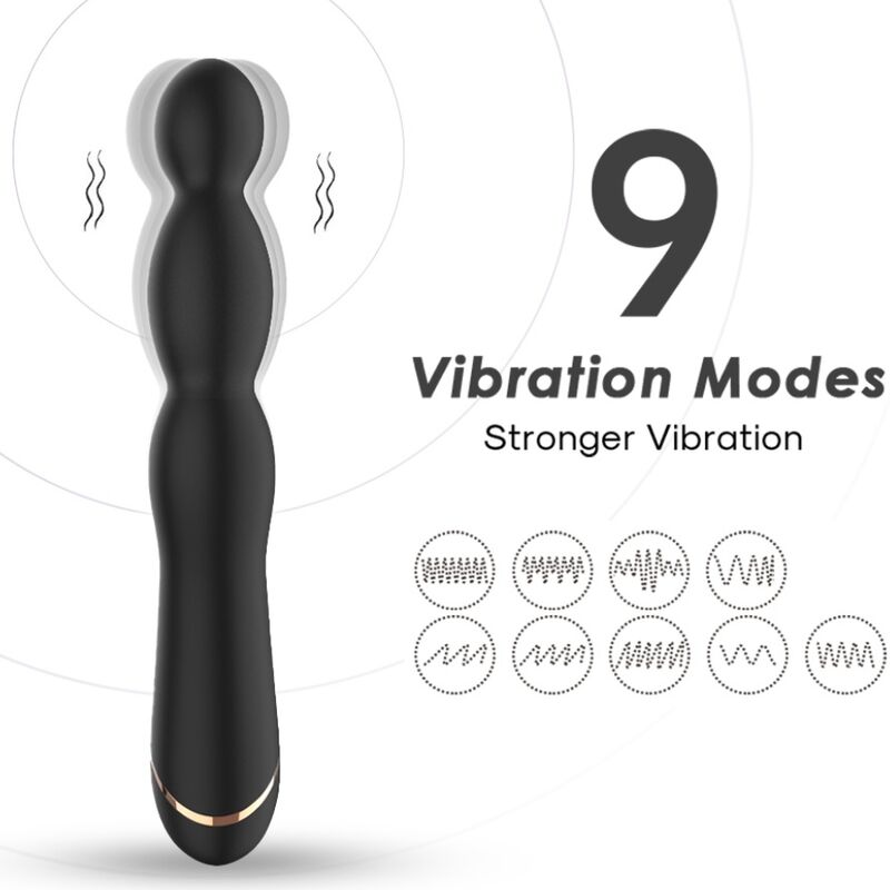 Armony Vibrators-Bambus Vibrator einstellbar Black-10 Geschwindigkeiten · Vibratoren (Bild 3)