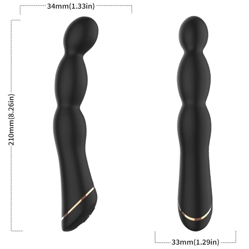 Armony Vibrators-Bambu Vibrator verstellbar Schwarz-10 Stufen