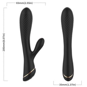 Armony Vibrators-Vibrator Rabbit in Silikon, Schwarz-10 Geschwindigkeiten · Vibratoren (Bild 3)