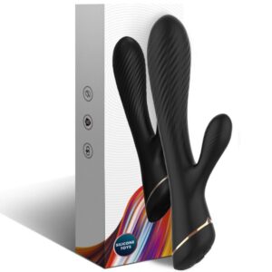 Armony Vibrators-Vibrator Rabbit in Silikon, Schwarz-10 Geschwindigkeiten · Vibratoren (Bild 4)