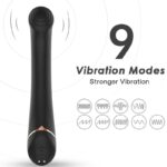 Armony Vibrators-Vibrator mit flachem Kopf aus Silikon, Schwarz-10 Geschwindigkeiten · Vibratoren