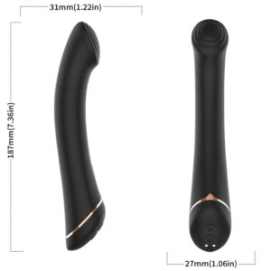 Armony Vibrators-Vibrator mit flachem Kopf aus Silikon, Schwarz-10 Geschwindigkeiten · Vibratoren (Bild 3)