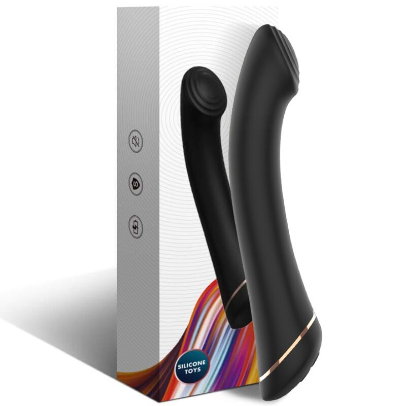 Armony Vibrators-Vibrator mit flachem Kopf aus Silikon, Schwarz-10 Geschwindigkeiten · Vibratoren (Bild 4)
